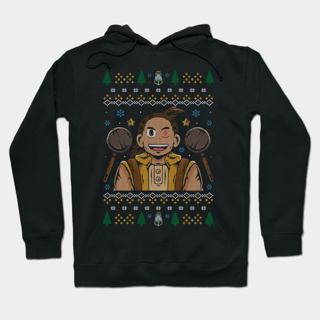 The Warrior Cook Christmas Hoodie by Alundrart